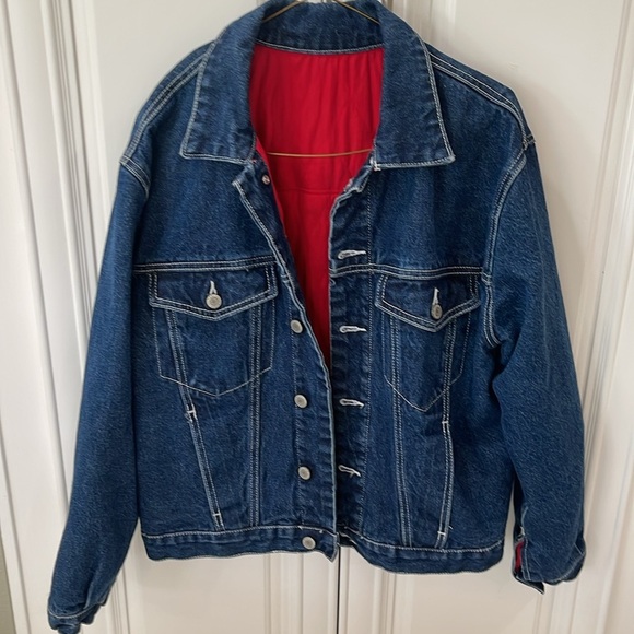 J Galt blue denim quilted jean jacket Tokio Japan size small - Picture 8 of 16